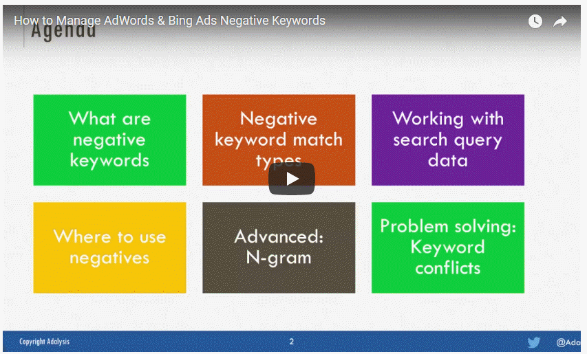 How to Manage AdWords & Bing Ads Negative Keywords