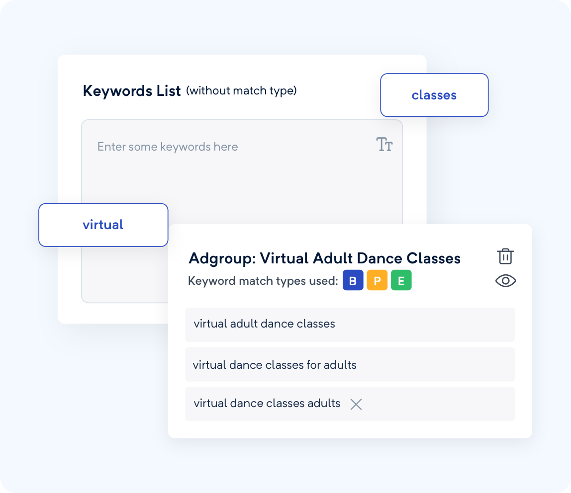 Keyword Grouper tool